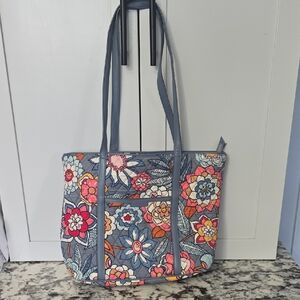 Vera Bradley Floral Patterned Tote Multicolor Excellent Condtion